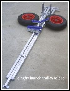 dinghy launching trolley folding